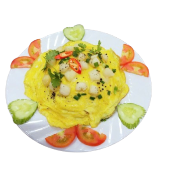 Cơm Phủ Trứng Còi Sò Điệp 