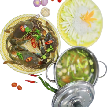 Lẩu cua nấu bầu 