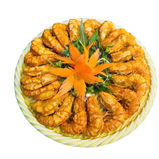 Tôm Sú Hấp Hoàng Kim 