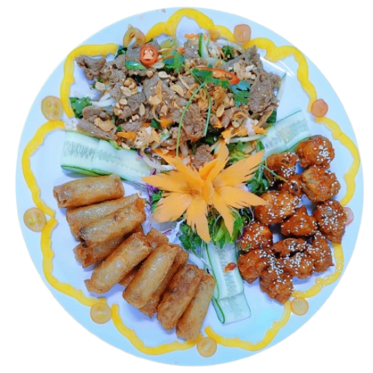 Khai vị 3 món ( gỏi bò ) 